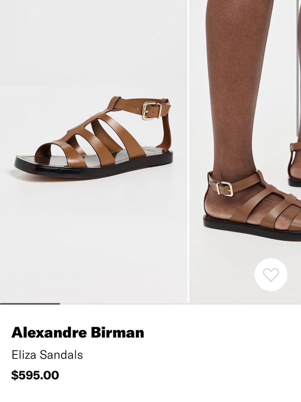 Alexandre Birman Brown Leather Strappy Ankle Buckle Sandals - Picture 2 of 8